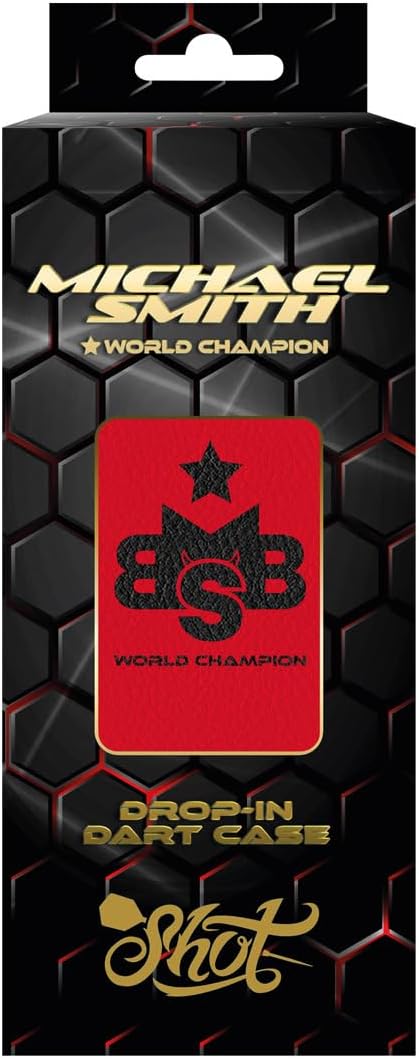 Shot! Dart Case Michael Smith Bully Boy Drop In Case Darttasche Wallet Aufbewahrung für 1 Dartset un