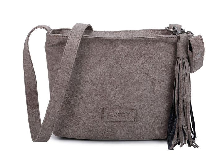 Fritzi aus Preussen Damen Lipstick04 Jakx Cross Bag, Einheitsgrösse Basalt, Basalt