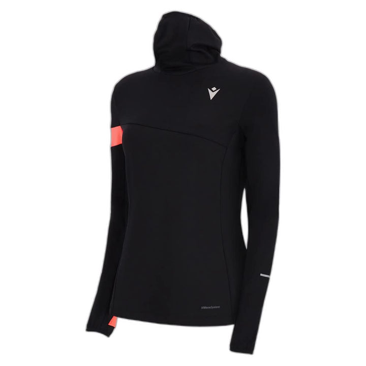 Macron Damen Run FCC Blondie High Neck Top Woman Blk/Ncor Laufshirt M Schwarz, M Schwarz