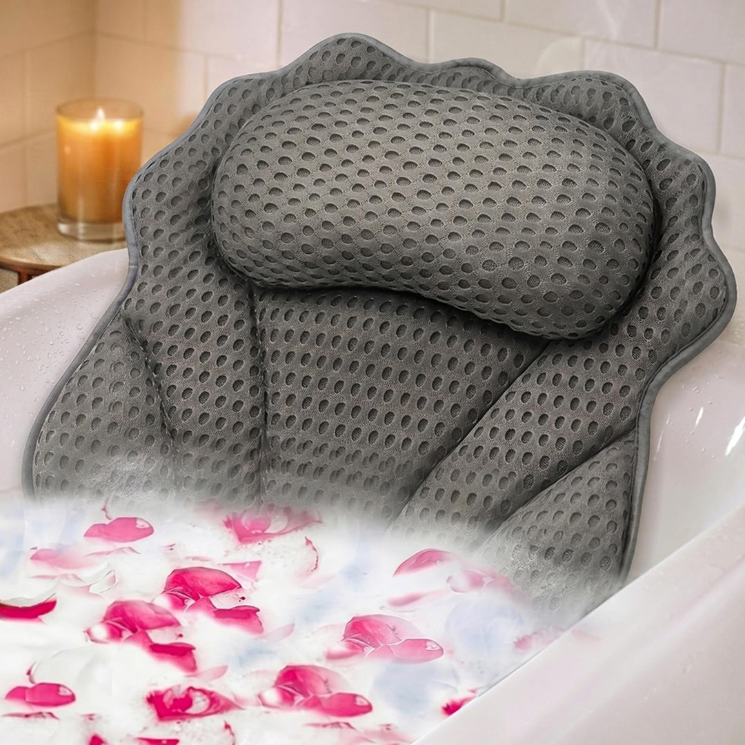 Badekissen RUVINCE Ergonomisches Luxus-Badewannenkissen mit Kopf-, Nacken-, Schulter- und Rückenstüt