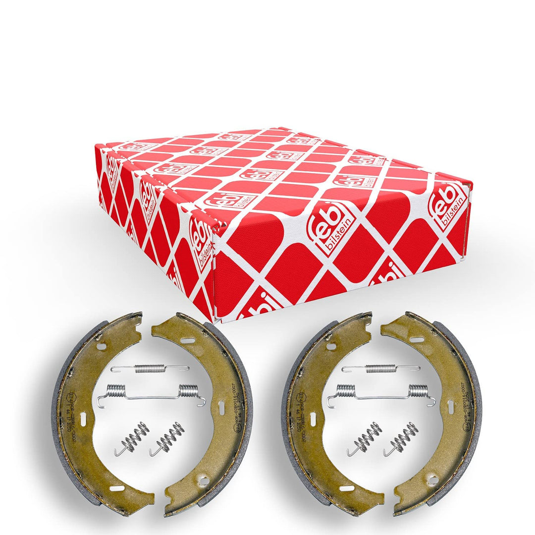 febi bilstein 38532 Bremsbackensatz für Feststellbremse, mit Anbaumaterial , 1 Stück