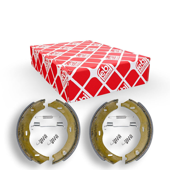 febi bilstein 38532 Bremsbackensatz für Feststellbremse, mit Anbaumaterial , 1 Stück
