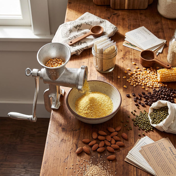 Manuelle Mühlen Getreidemühle Manuelle Gusseisen Desktop-Bohnenmühle Kaffeemühle Handbohnenmühle Get