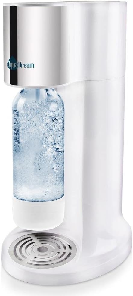 Wassersprudler Sprudler zum Aufsprudeln von Wasser Kohlensäure für Wasser Siphonflasche weiss AquaDr