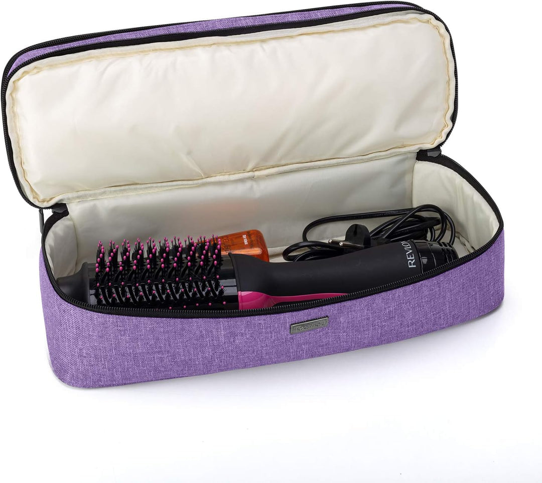 Teamoy Aufbewarhungstasche für Warmluftbürste Haartrockner, Glättender Styler Tragetasche, Reisetasc
