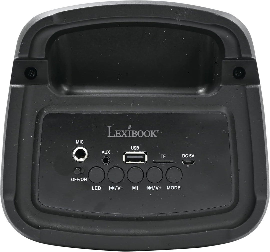 Lexibook, iParty®, Tragbarer Bluetooth®-Lautsprecher mit Mikrofon, Leistungsstarke Lautstärke, Mehrf