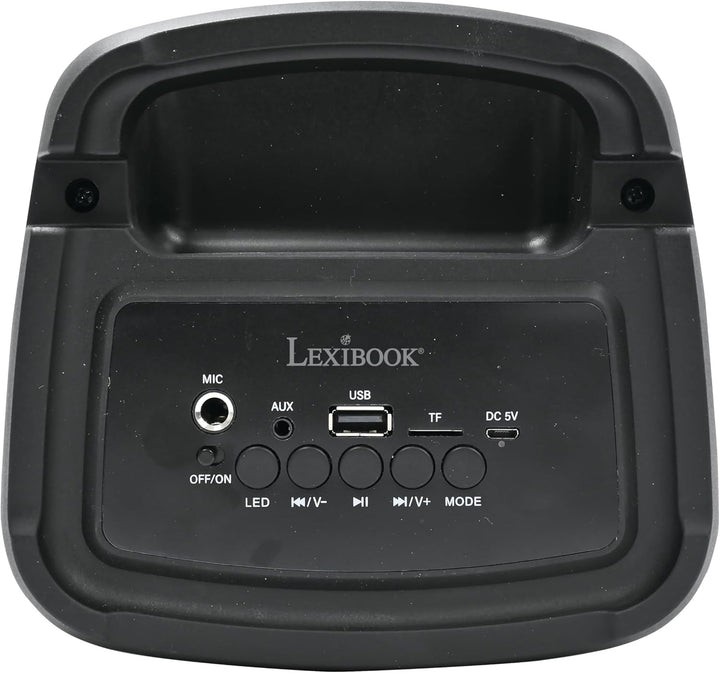 Lexibook, iParty®, Tragbarer Bluetooth®-Lautsprecher mit Mikrofon, Leistungsstarke Lautstärke, Mehrf