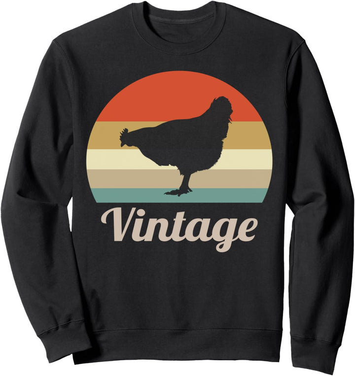 Huhn Hühner Henne Geflügel Geflügelzüchter Vintage Retro Sweatshirt