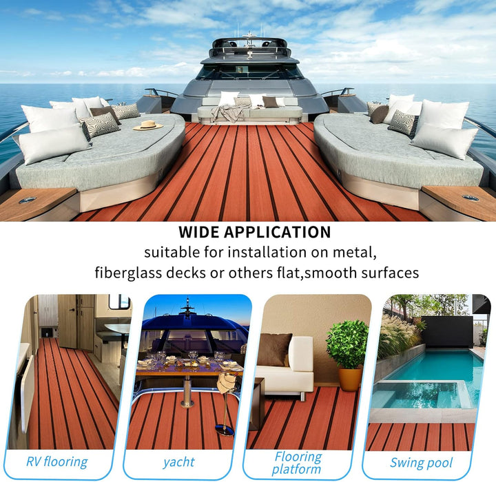 Toogou Neue Generation Eva-Schaum rutschfeste Marine Matte Rückseite mit 3 M Klebstoff, Synthetische