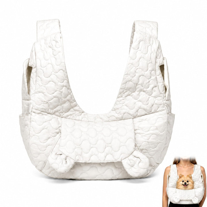 Hundetragetasche Bis 10 Kg, Freihändige Hundetasche Für Kleine Hunde mit Verstellbarem Gurt, Front H