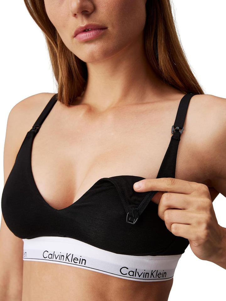 Calvin Klein Damen Brazilian Slip Baumwolle mit Stretch L Schwarz (Black), L Schwarz (Black)