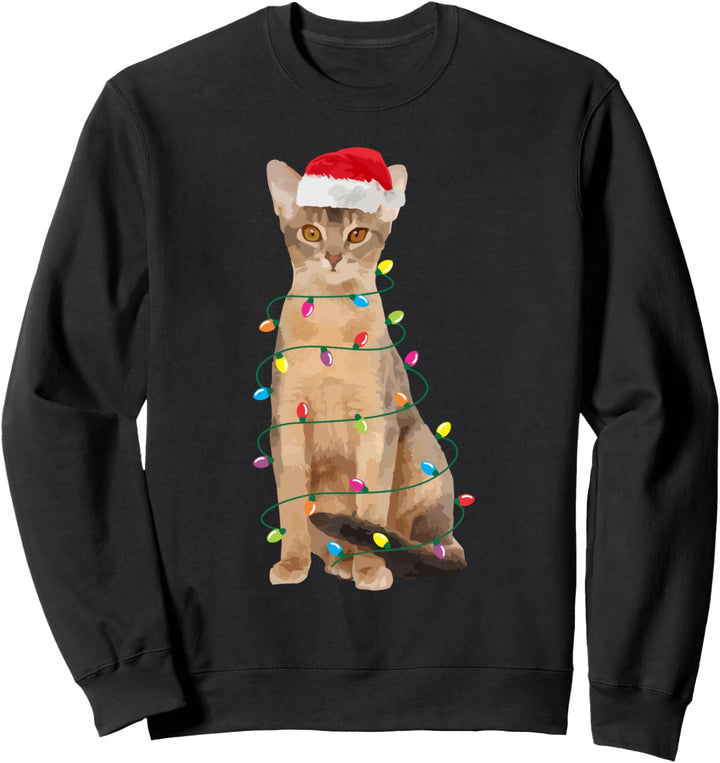 Abessinier Weihnachten Weihnachten Katze 2020 Männer Frauen Sweatshirt