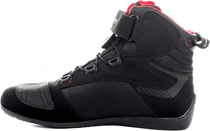 SHIMA EXO Vented Motorradschuhe Damen | Sommer Belüftet Mesh Motorradstiefel mit ATOP Verschluss-Sys