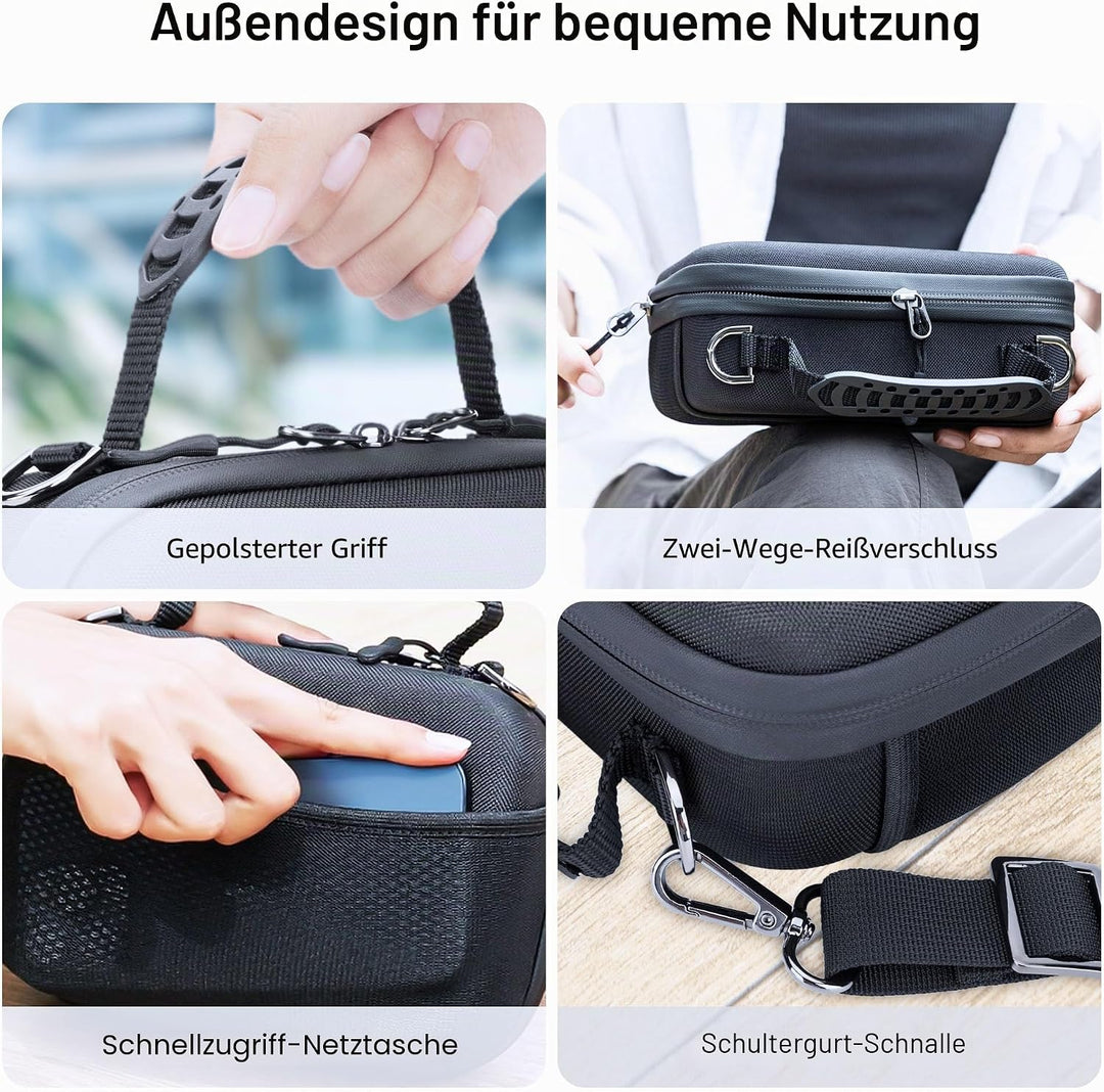 JJC Eva Umhängetasche für DJI Osmo Pocket 3 Tasche mit Schultergurt | Wasserdichte Koffer für DJI Os