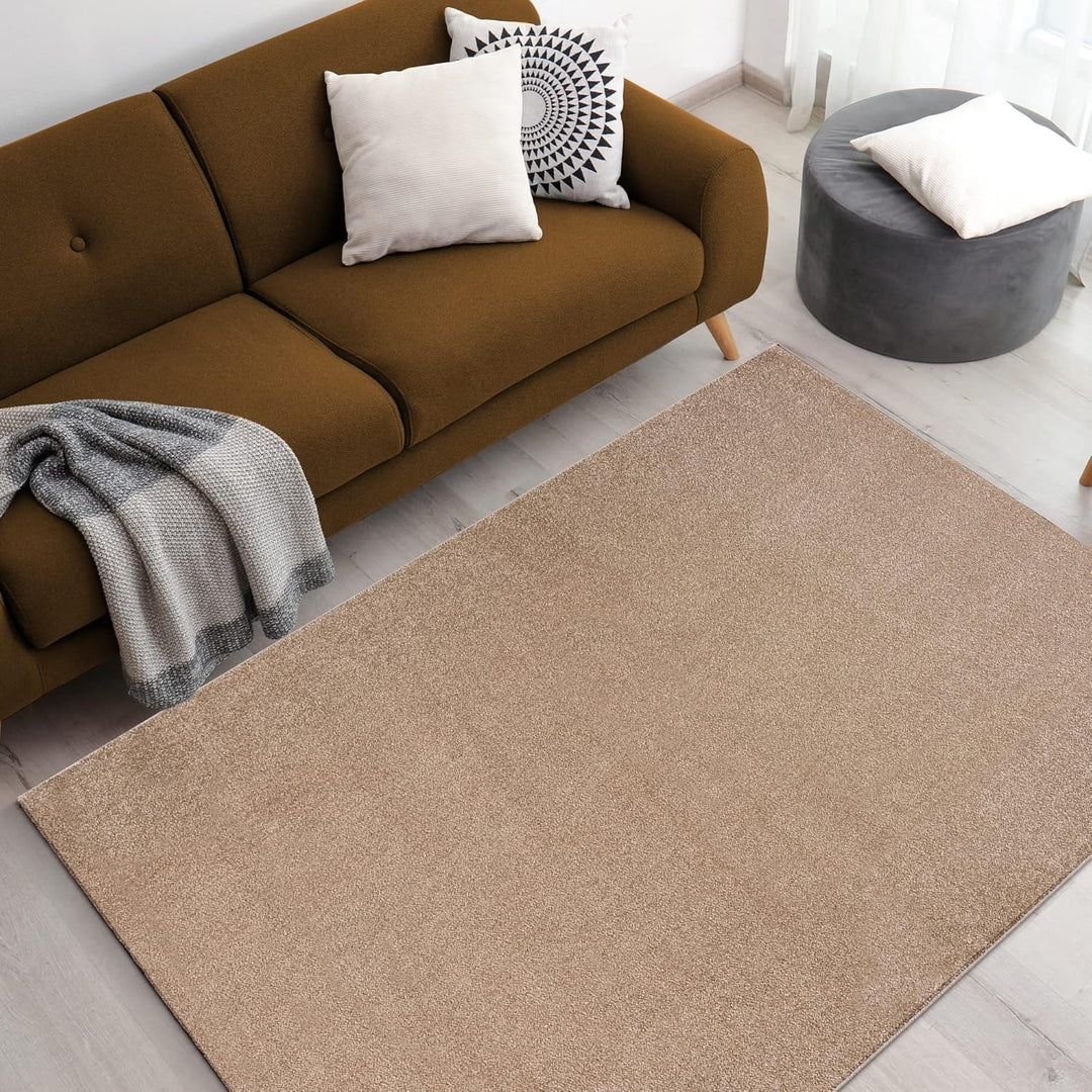 Impression Kurzflor-Wohnzimmerteppich - Schlichte Moderne Teppiche für Schlafzimmer, Büro, Flur, Küc