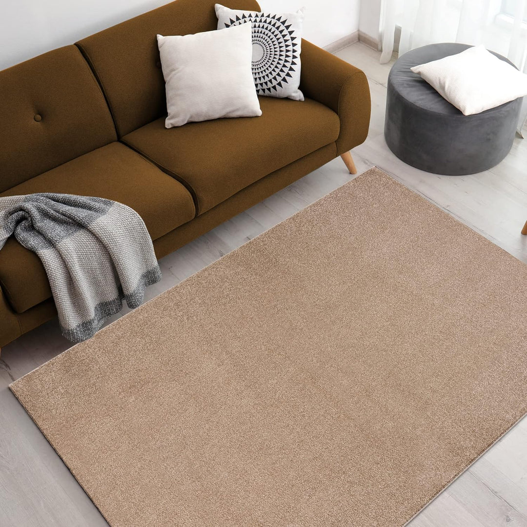 Impression Kurzflor-Wohnzimmerteppich - Schlichte Moderne Teppiche für Schlafzimmer, Büro, Flur, Küc