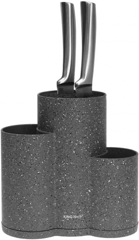 3 in 1 Universeller Messerständer KINGHOFF KH-1568 Grau