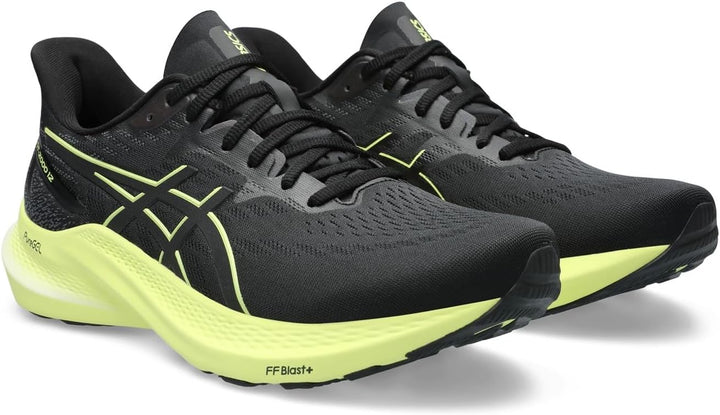 ASICS Herren Gt-2000 12 Sneaker, 40.5 EU Black Glow Yellow
