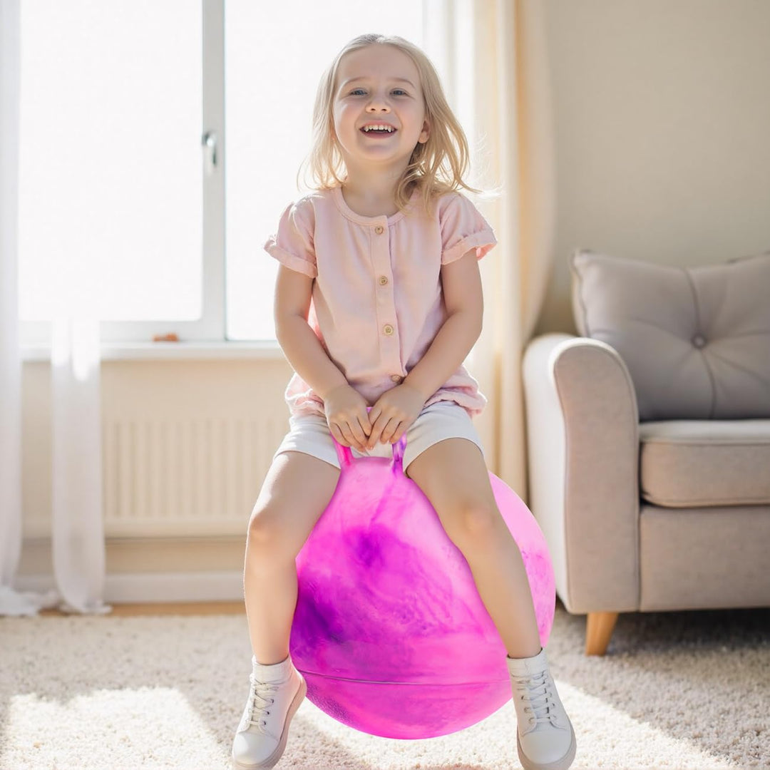 U&amp;C Planet Hüpfball Aufblasbarer Hopperbal mit Pumpe, 50 cm Hopper Ball für Kinder，max. Belastbarkei