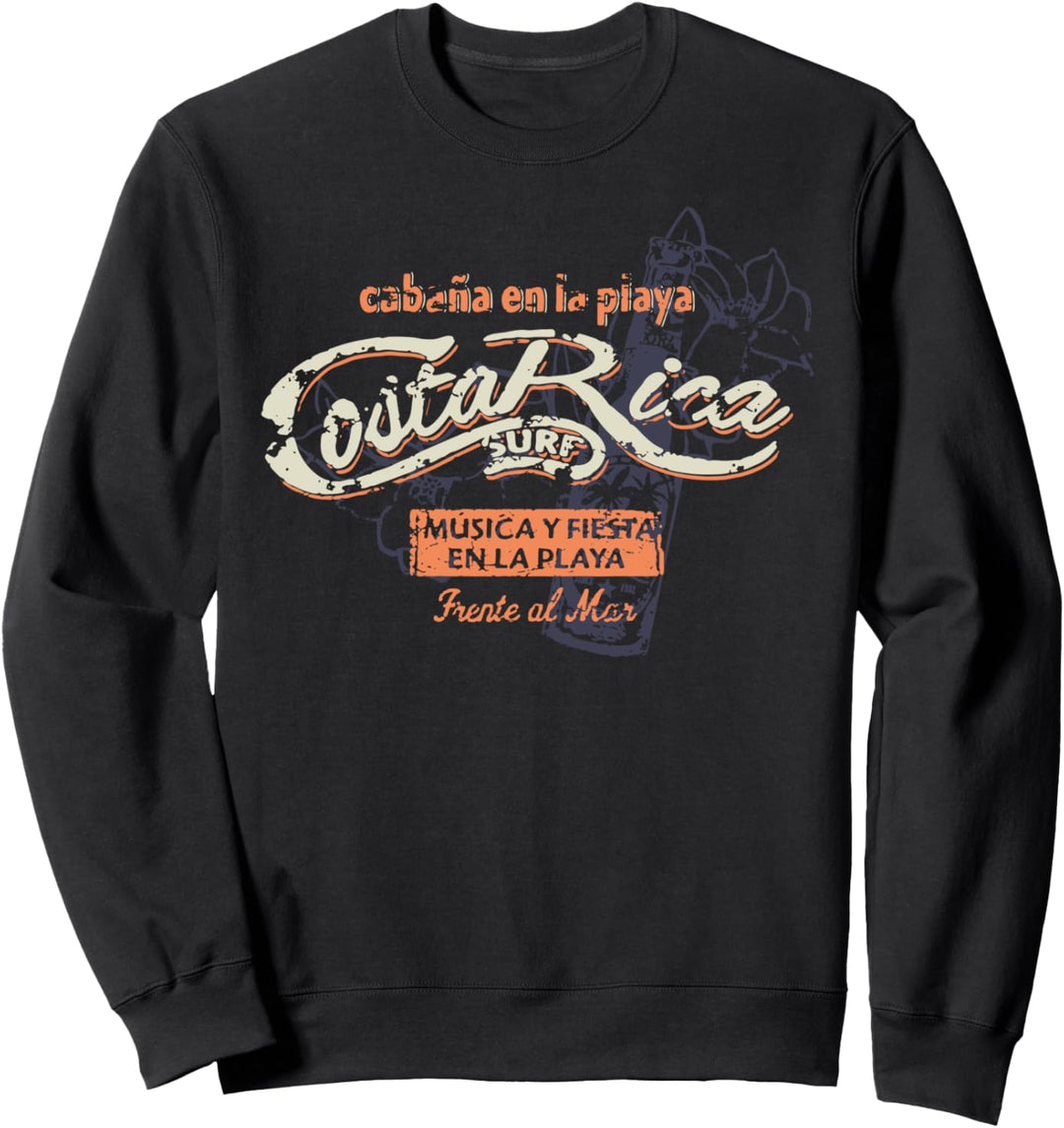 Costa Rica Pura Vida Lifestyle Tropical Reise Souvenir Retro Sweatshirt