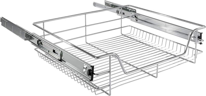 Arebos 2X 60 cm Teleskopschublade Küchenschublade Korbauszug Schrankauszug Schlafzimmerschublade