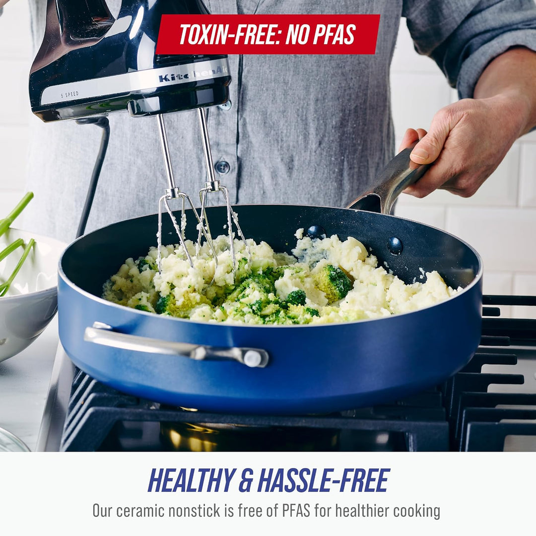 Blue Diamond 5QT Sautepan blau, 5QT Sautepan