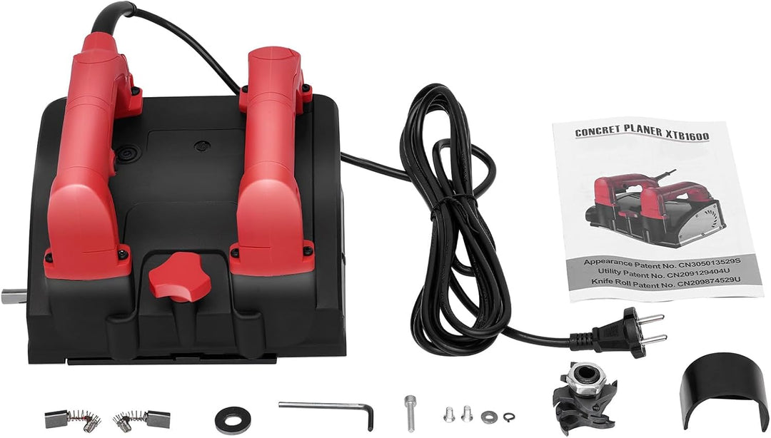 1680W Walzenfräse Sanierungsfräse Mauerfräse Estrichfräse Putzfräse für Putty Gipswand | 24,5 X 22 X