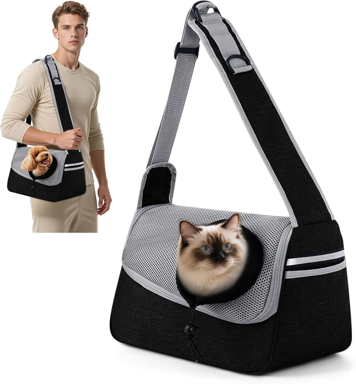 ALLSOPETS Hundetasche Tragetuch Hund Schultertasche Katzentragetasche Haustiere Tasche für Katzen un