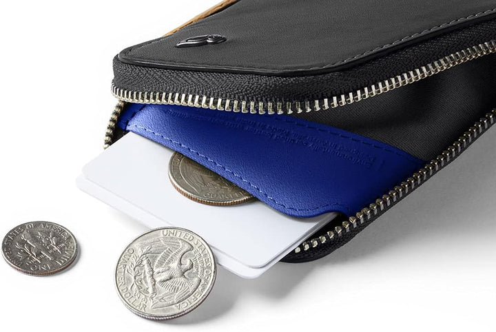 Bellroy Leder Card Pocket Brieftasche (max. 15 Karten und Scheine) - CharcoalCobalt, Charcoalcobalt