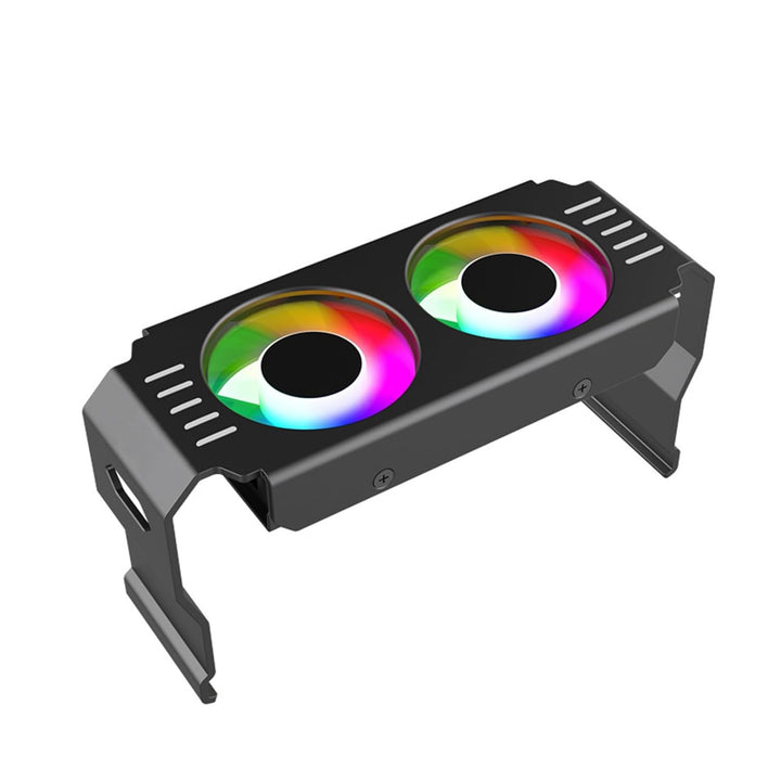 ARGB DDR-Speicher-RAM-Kühler, Computerspeicher-RAM-Kühler, PWM-Temperaturregelung, Doppellüfter für