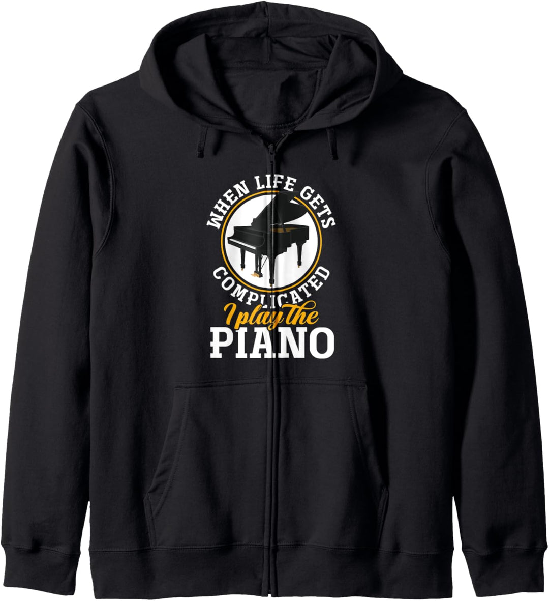 Lustiges Piano Klavier Klavierspieler Pianisten Kapuzenjacke