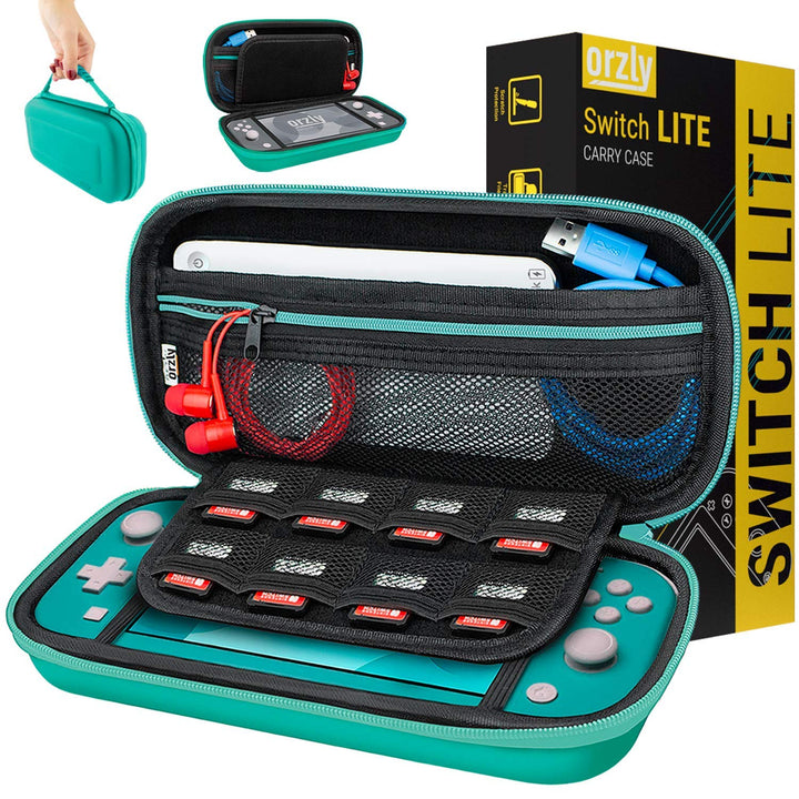 Tragetasche für Nintendo Switch Lite (Modell 2019), schützende Hartschale, tragbare Reise-Tragetasch