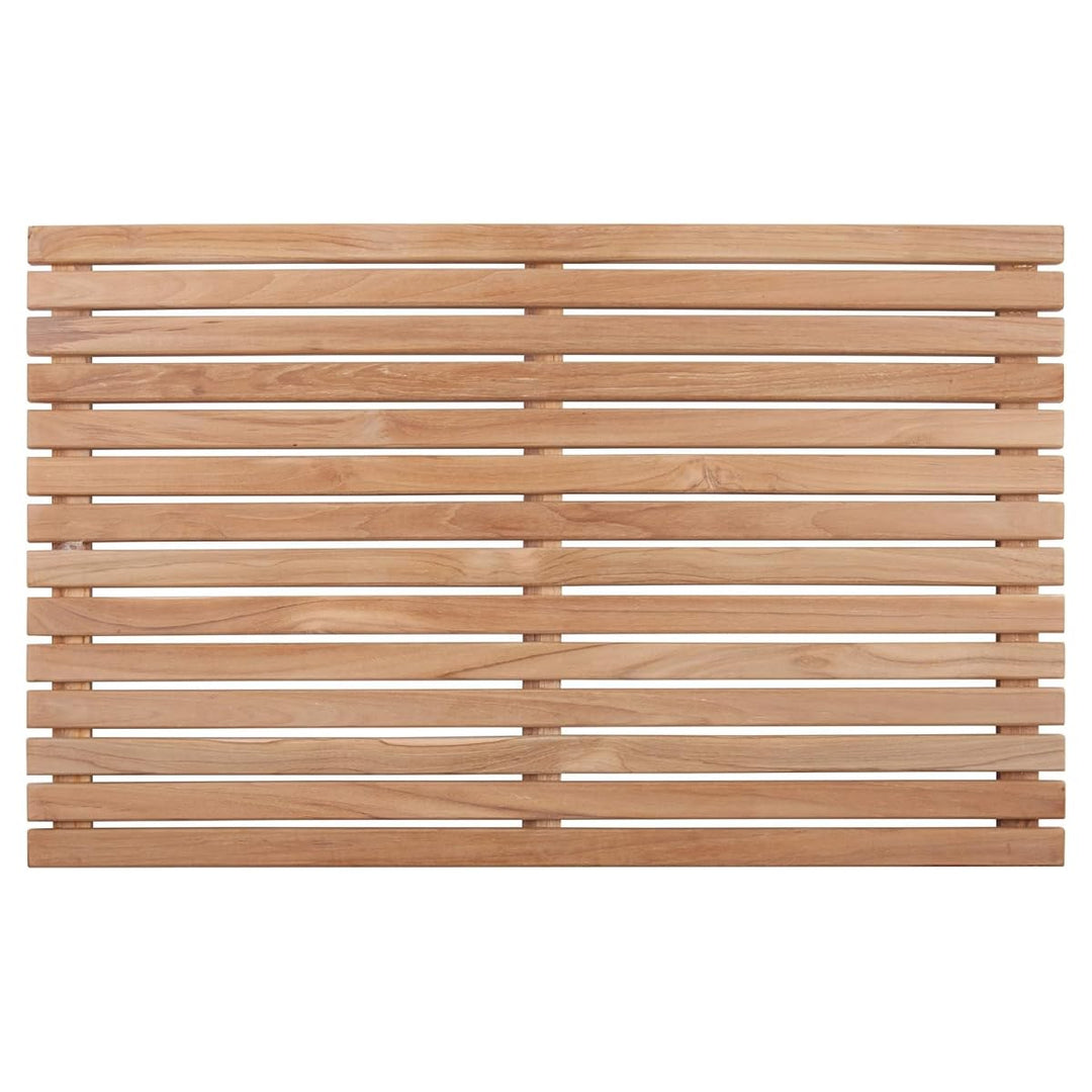 Nordic Style Premium Teak Dusch- und Badematte für den Innen- und Aussenbereich – rutschfeste Holzpl