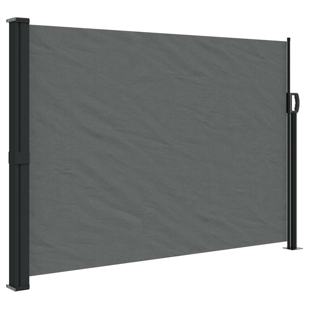 vidaXL Ausziehbare Seitenmarkise Anthrazit 140x500 cm 140 x 500 cm Anthrazit, 140 x 500 cm Anthrazit
