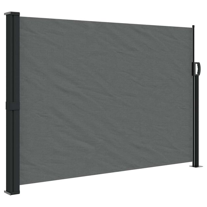 vidaXL Ausziehbare Seitenmarkise Anthrazit 140x500 cm 140 x 500 cm Anthrazit, 140 x 500 cm Anthrazit