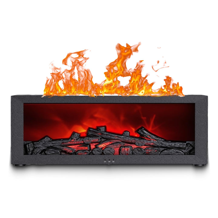 Fireplace Diffuser, Diffuser Kamin mit 3D Flammen, Kaminöl-Diffusor mit Timer, Leiser Kamindiffusor