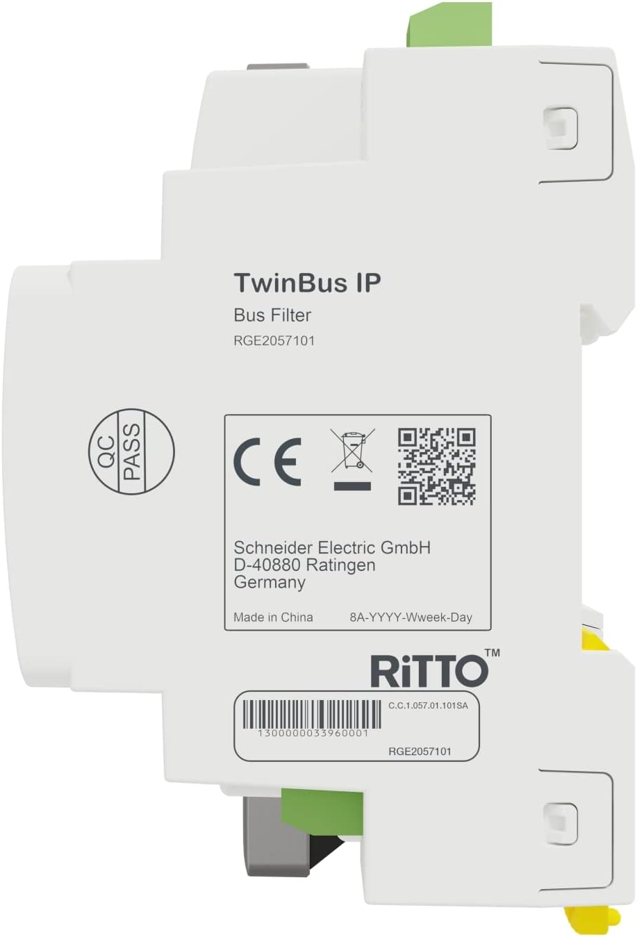 Ritto Gegensprechanlage Video TwinBus IP Set, 7 Zoll HD Monitor, 2 Draht Bus,Smartphone APP, Anthraz