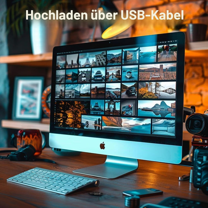 Bewinner 4,3" wiederaufladbare Video Glückwunschkarten mit LCD Bildschirm, Hochzeit Digitaler Bilder