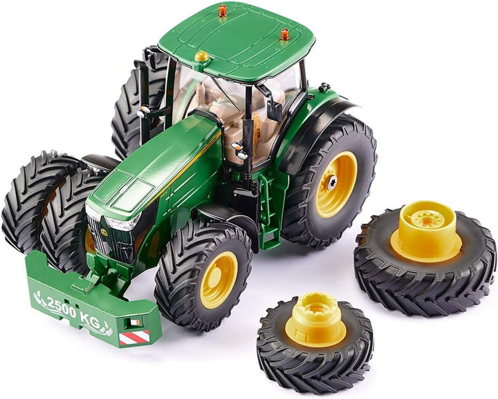 siku 6735, John Deere 7290R Traktor, Grün, Metall/Kunststoff, 1:32, Ferngesteuert, Steuerung mit App
