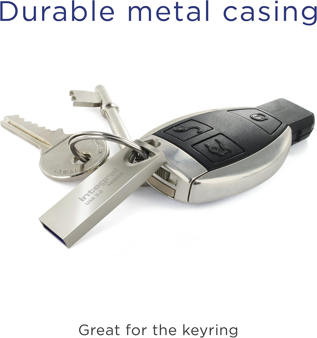 Integral 128GB USB-Speicher 3.2 Gen 1 Flash-Laufwerk Fusion mit Metallgehäuse, bis zu 110MB/s Arc 3.