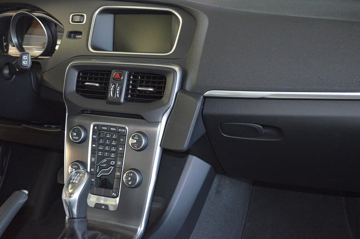 KUDA 088440 Halterung Echtleder schwarz für Volvo V40 ab 10/2012 & Volvo V70 XC Cross Country, 08844