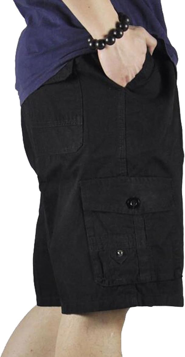 Putaowor Herren Sommer Cargo Shorts Kurze mit Elastischem Bund und Relaxed Fit volle elastische Tail