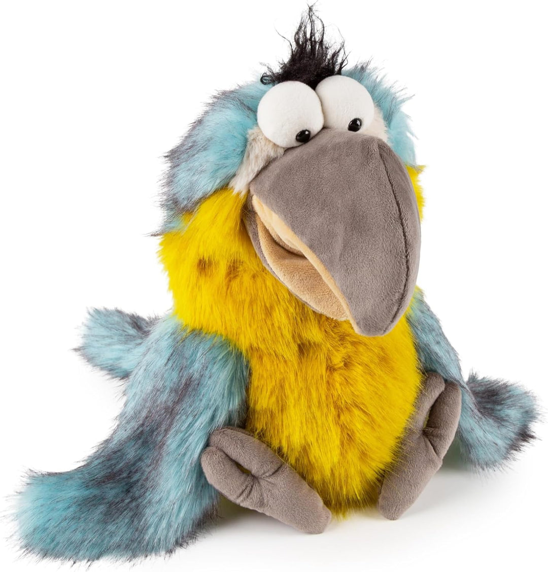 Sigikid Kuscheltier Handpuppe Papagei Cuddly Talkies Stofftier Begleiter Tröster Freund Plüschtier B