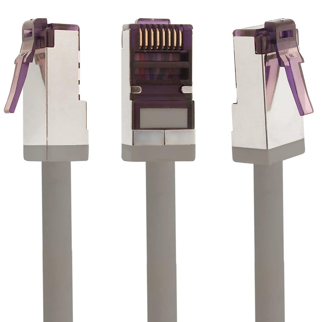 1aTTack.de - 50m - CAT6a Superflex- Ethernet Gigabit LAN Netwerkkabel RJ45 CAT6 A Patchkabel 10000 M