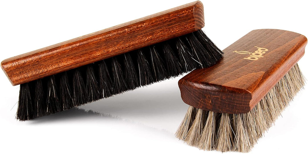 Die Schuhanzieher Schuhputzset Allround 13-teilig mit praktischer Holzkiste 30 x 20 x 14 cm