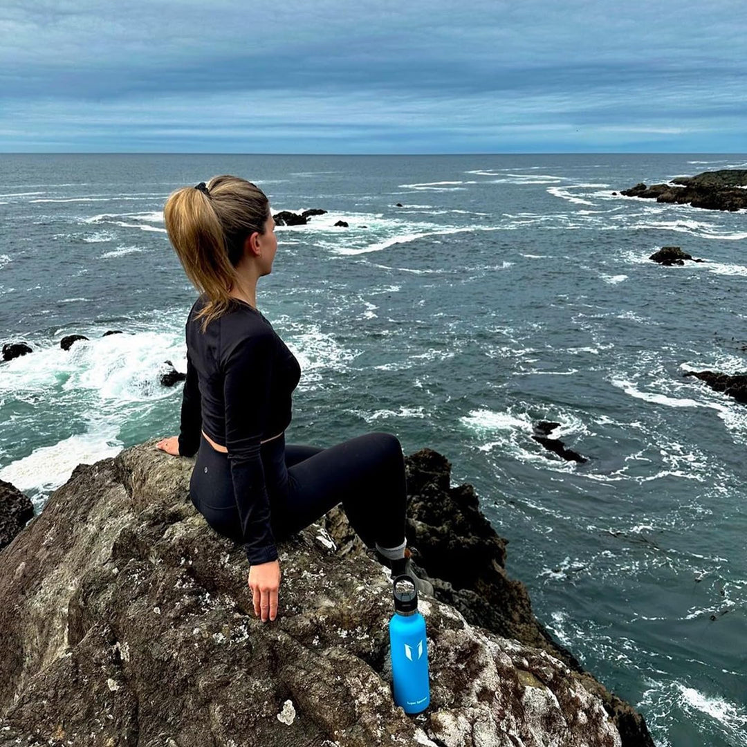 Super Sparrow Trinkflasche Edelstahl - 350ml, 500ml, 620ml, 750ml, 1L - Auslaufsicher Thermoskanne,