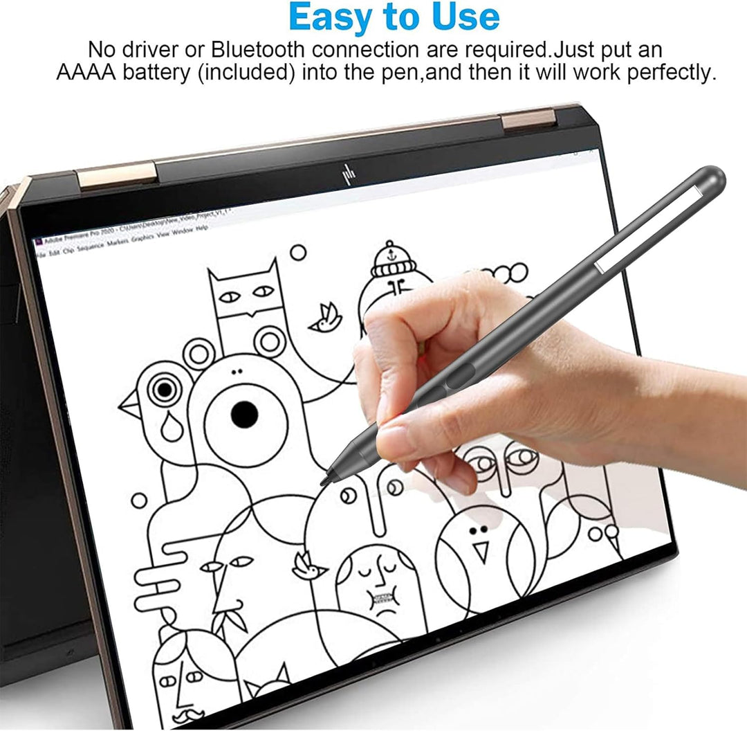ANYQOO MPP Stylus Pen 1.51 mit 1024 Druckempfindlichkeit, Palm Rejection, AAAA-Batterie, Lange Akkul