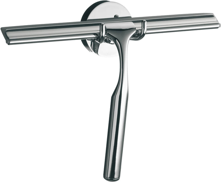 Emco SYSTEM2 Duschwischer mit Halterung, Duschabzieher aus Metall zur Wandmontage, stilvoller Glasab