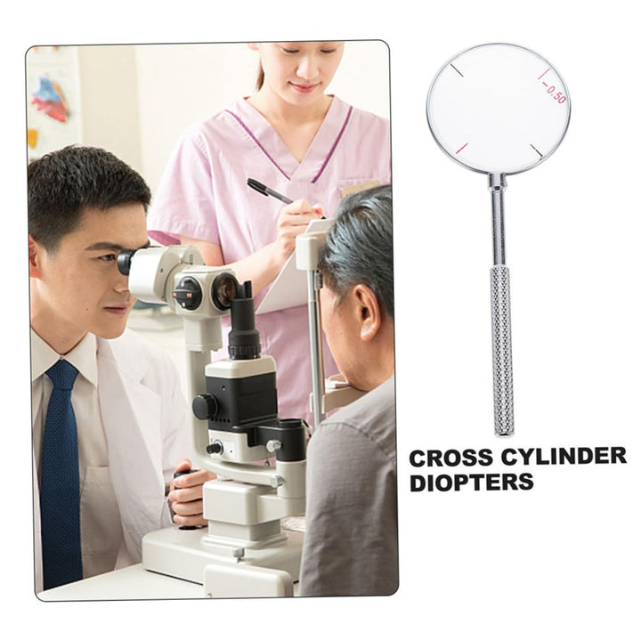 MAGICLULU 2 Stück Tragbare Optische Zylinderlinse Multifunktions Optometrie Werkzeug Aus Glas Und Zi