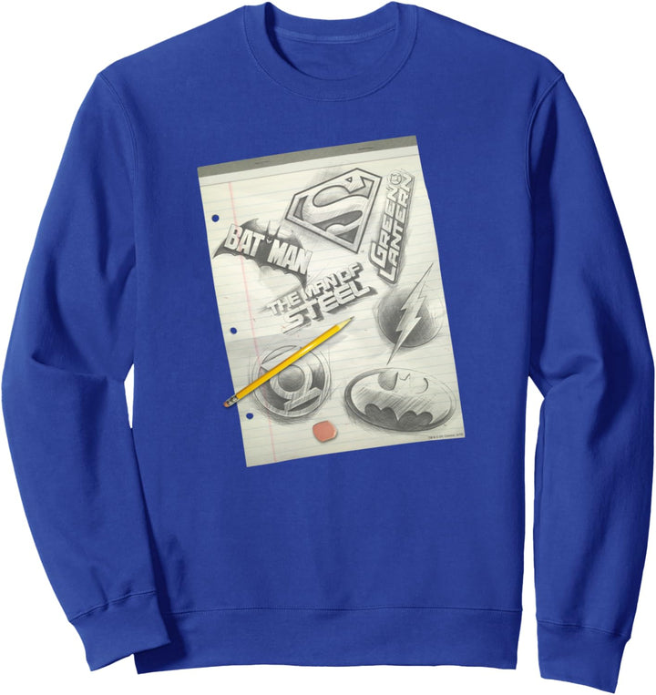 Justice League Logo Note Paper Sweatshirt